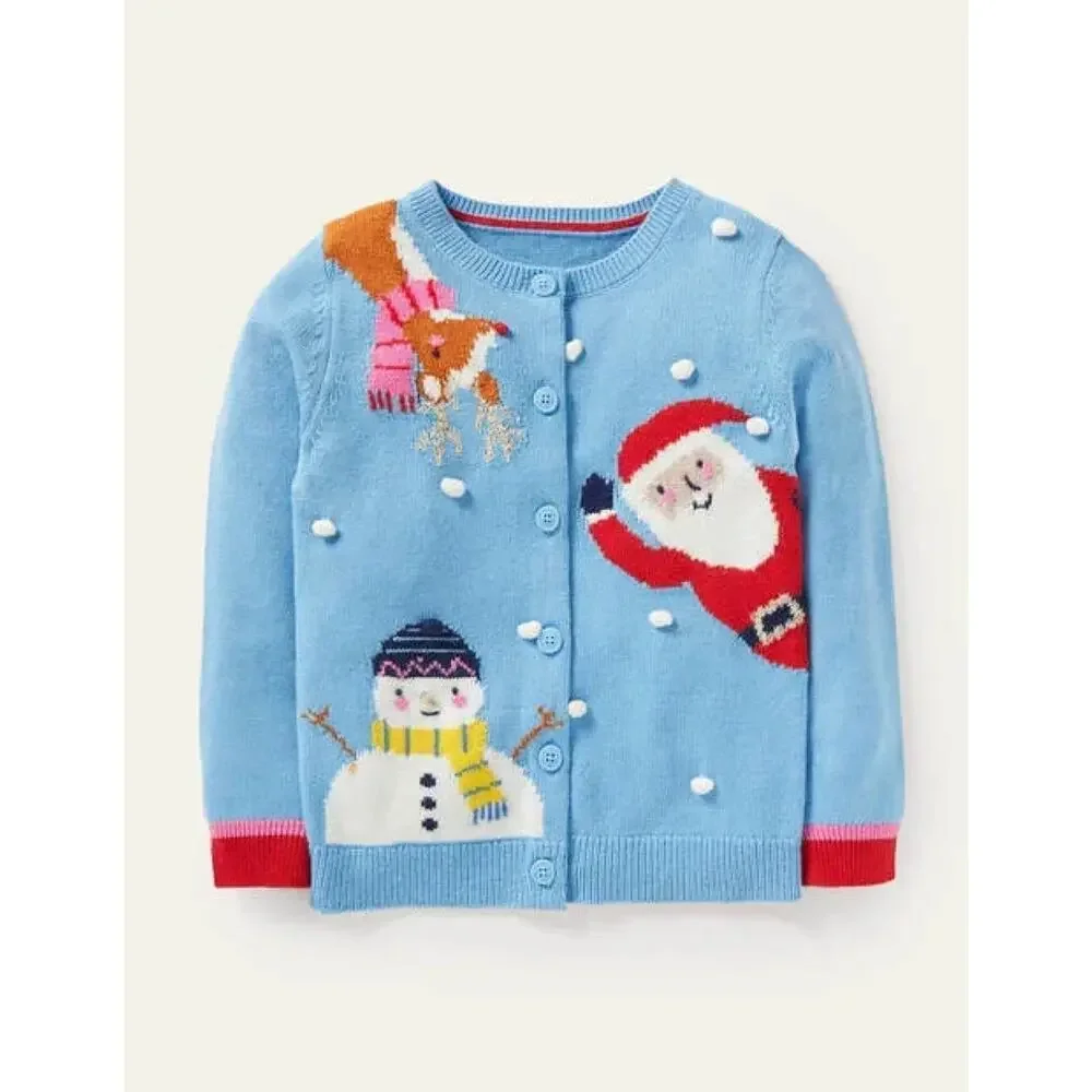 NWT❤️Mini Boden Festive Cardigan sz11-12y